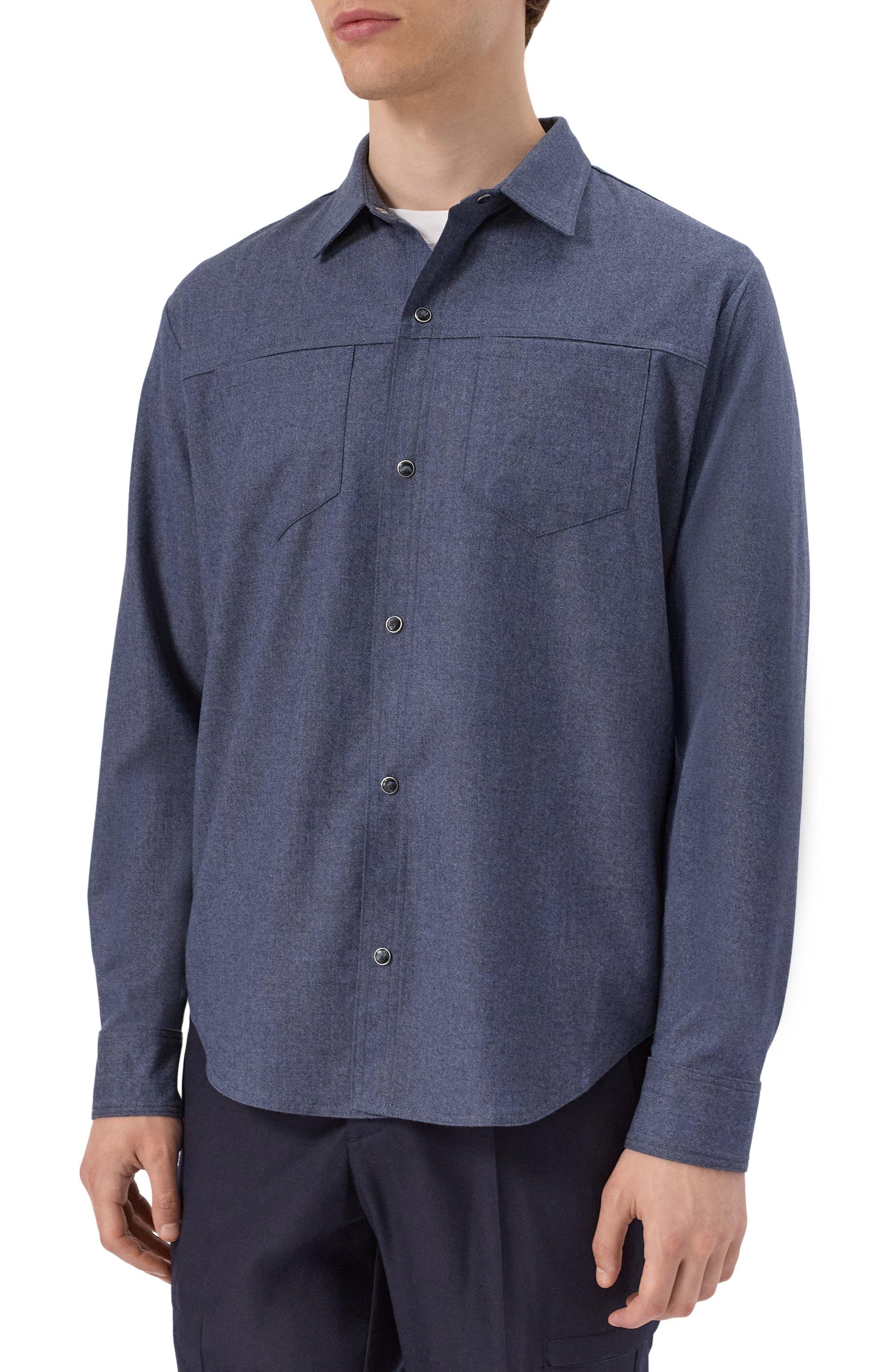 Кашемировая рубашка MARCO PESCAROLO, арт. ZEUS/5243, фото 3