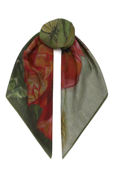 Шелковый платок маки GOURJI, арт. T23POP7R/1, фото 1