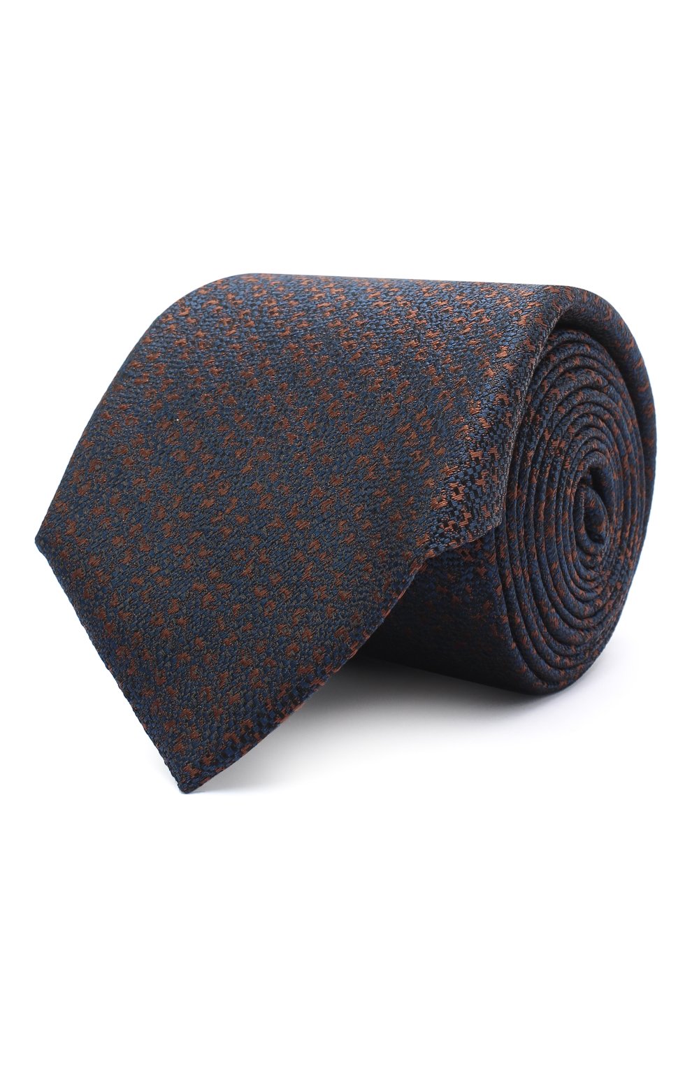 Шелковый галстук CANALI коричневого цвета по цене 10550 руб., арт. 18/HJ02911, фото 1 Шелковый галстук CANALI, арт. 18/HJ02911, фото 1