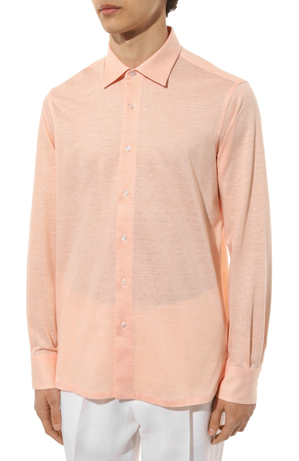 Рубашка из хлопка и льна STEFANO RICCI, а�рт. CJ006847/TE2301, фото 3