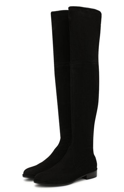 Замшевые ботфорты STUART WEITZMAN, арт. L0WLAND/SUEDE STR, фото 1