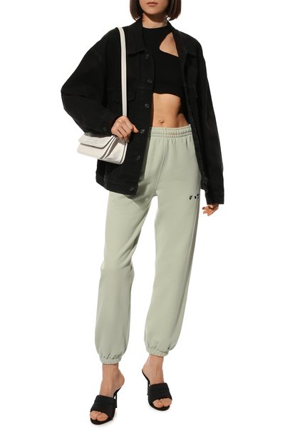 Хлопковые джоггеры OFF-WHITE, арт. 0WCH006F21JER001, фото 2