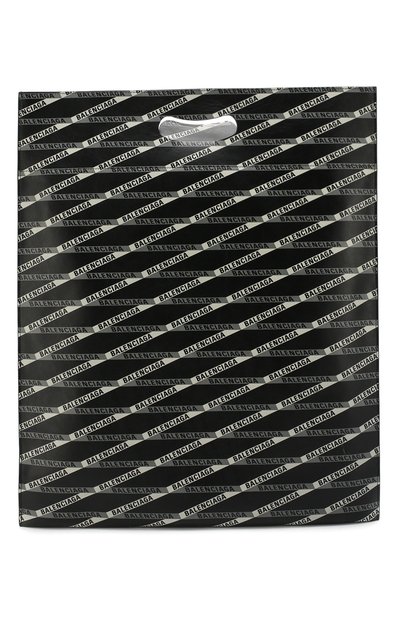 Кожаная сумка-шопер с принтом BALENCIAGA, арт. 541906/0XT2N, фото 1