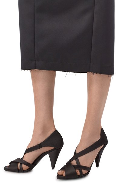 Женские текстильные босоножки CO, арт. 0833RAS0-BLA