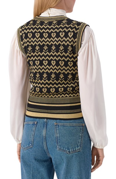 Жилет из шерсти и вискозы VALENTINO, арт. 7B3KM06C/9H0, фото 4