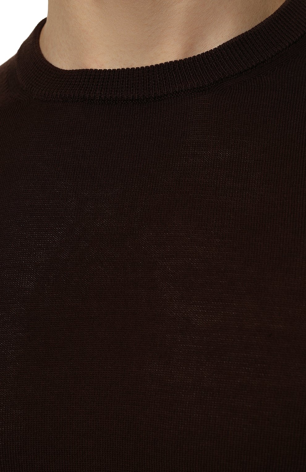 Хлопковый джемпер IL BORGO CASHMERE темно-коричневого цвета по цене 34350 руб., арт. 55-854M0DG0, фото 5 Хлопковый джемпер IL BORGO CASHMERE, арт. 55-854M0DG0, фото 5