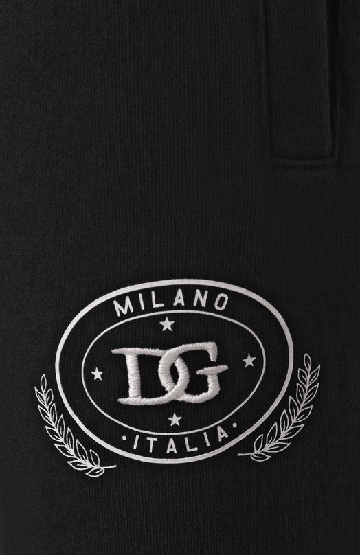 Хлопковые брюки Dolce & Gabbana GZ12AZ/G7N0N Чёрный  GZ12AZ/G7N0N Фото 6