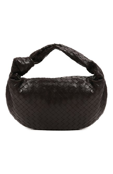 Женская сумка jodie small BOTTEGA VENETA темно-коричневого цвета, арт. 600261/VCPP0 | Фото 1 (Драгоценные камни: Проставлено; Размер: small; Материал: Натуральная кожа; Материал сплава: Проставлено)