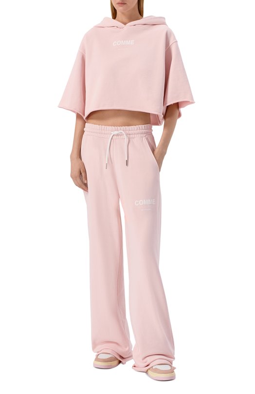 Хлопковые брюки Comme des Fuckdown CFABW01581 Розовый  CFABW01581 Фото 2