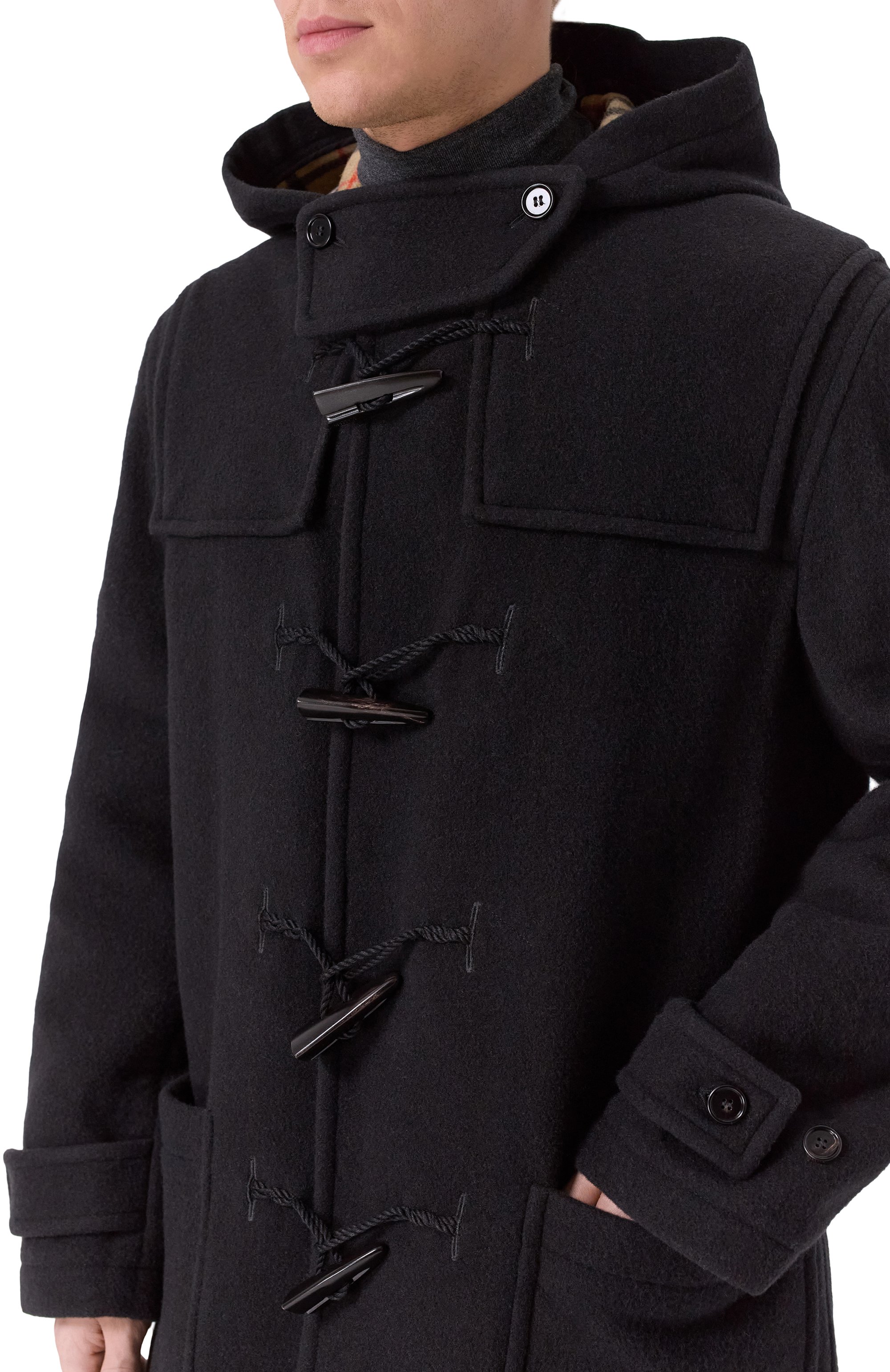 Шерстяной дафлкот BURBERRY, арт. 8113088, фото 5