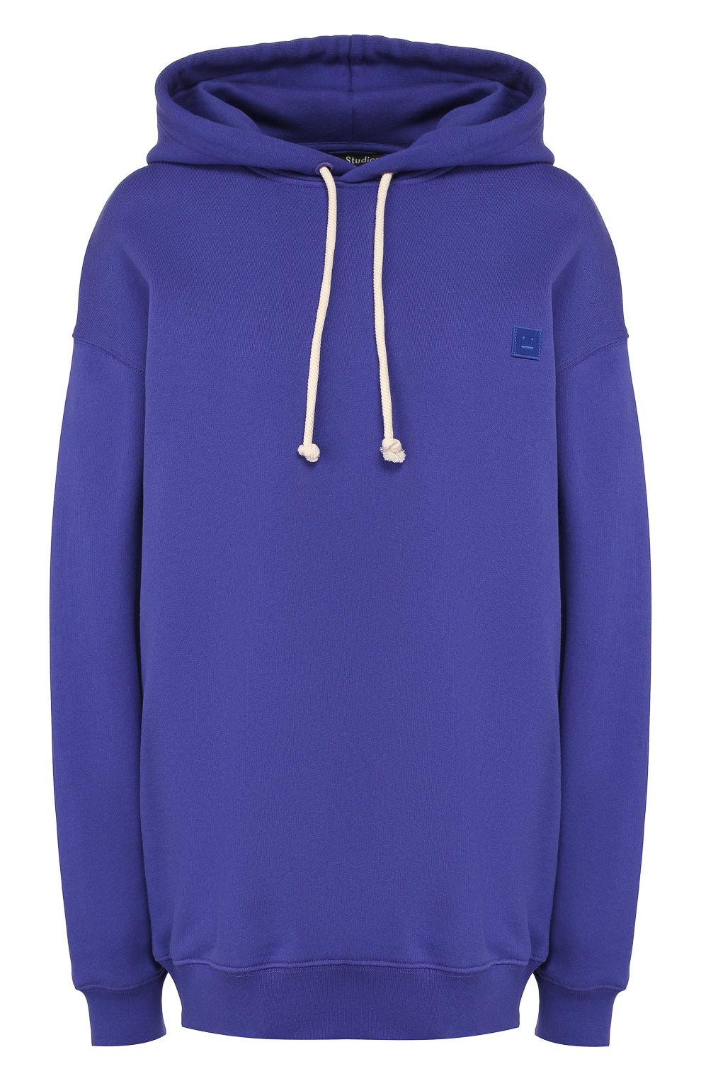Хлопковое худи ACNE STUDIOS синего цвета по цене 43950 руб., арт. CI0009/W, фото 1 Хлопковое худи ACNE STUDIOS, арт. CI0009/W, фото 1