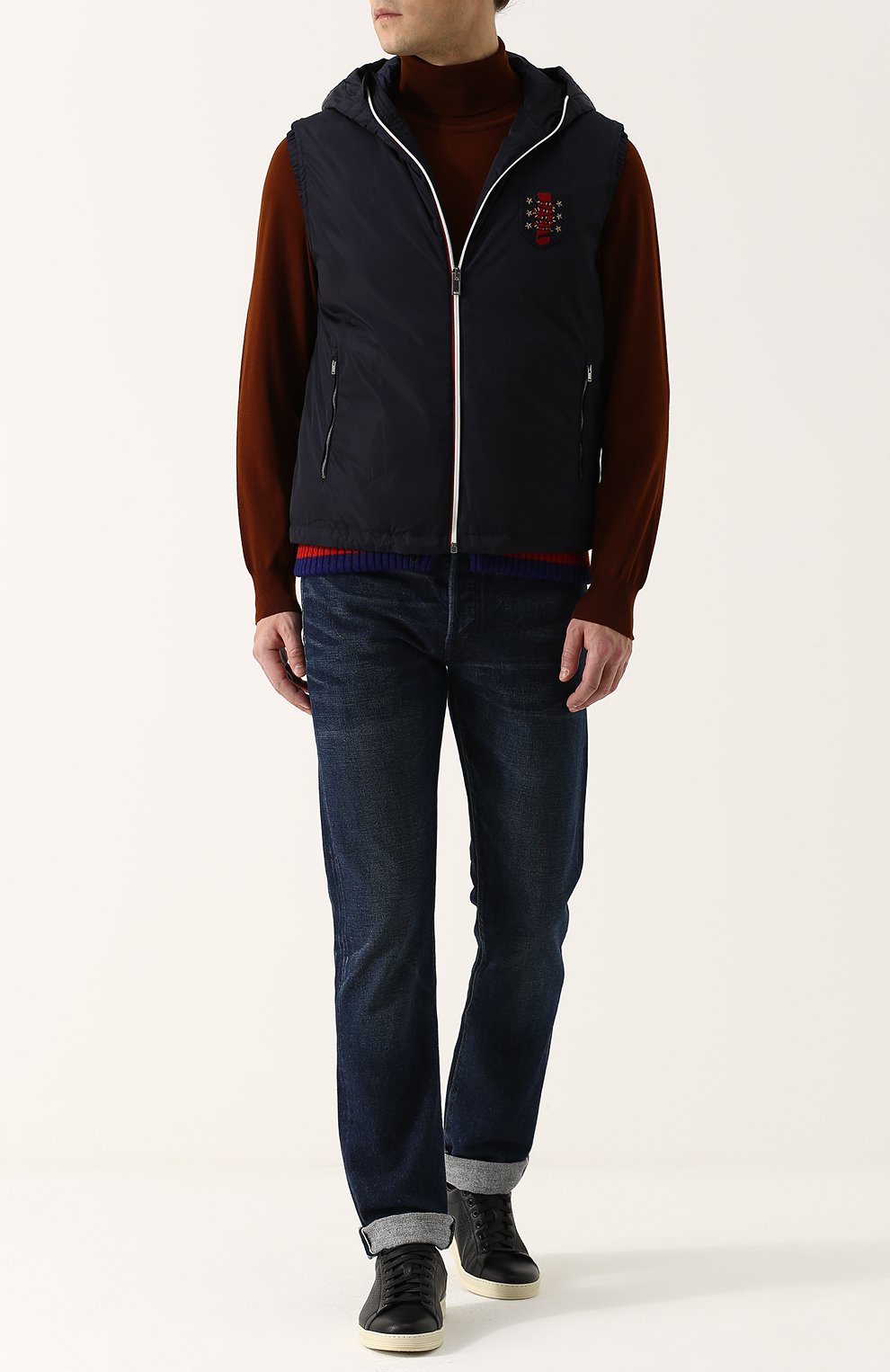 Утепленный жилет на молнии с капюшоном GUCCI, арт. 429524/Z4190, фото 2