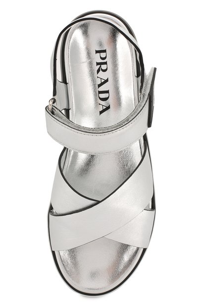 Кожаные сандалии PRADA, арт. 1X366L-3J8K-F0118-005, фото 4