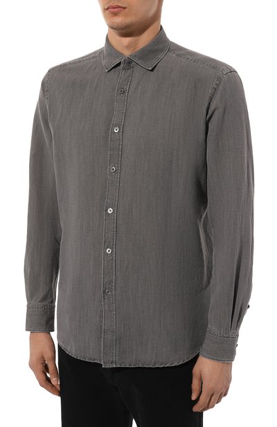 Джинсовая рубашка ZEGNA, арт. UDX12A7/SRF6, фото 3