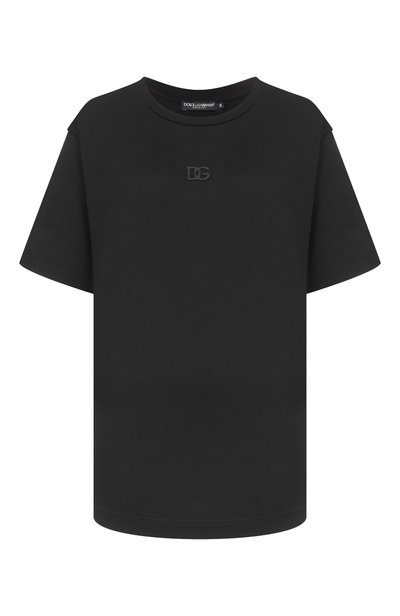 Женская хлопковая футболка DOLCE & GABBANA, арт. F8W64Z/GDDYD
