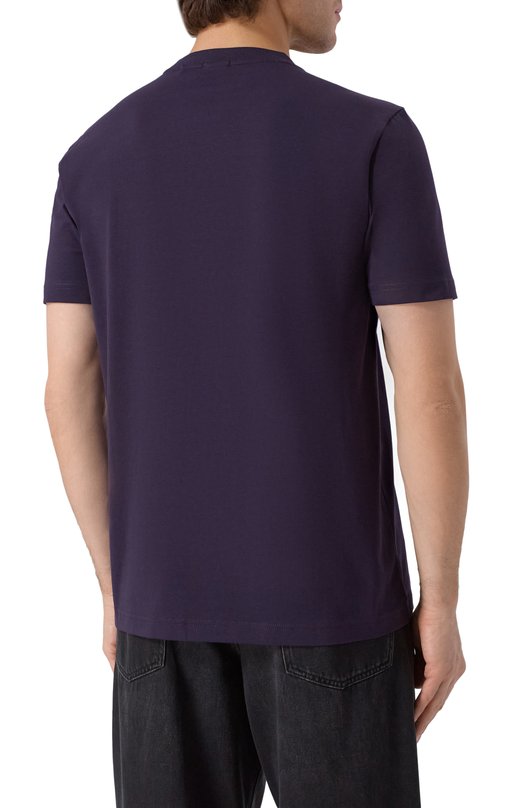 Хлопковая футболка BOSS Green 50506373 Фиолетовый  50506373 Фото 4