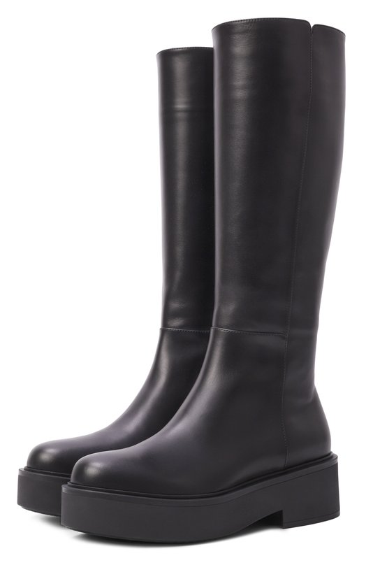 Кожаные сапоги Hiro Gianvito Rossi G80197.20G0M.VGINER0 Чёрный G80197.20G0M.VGINER0