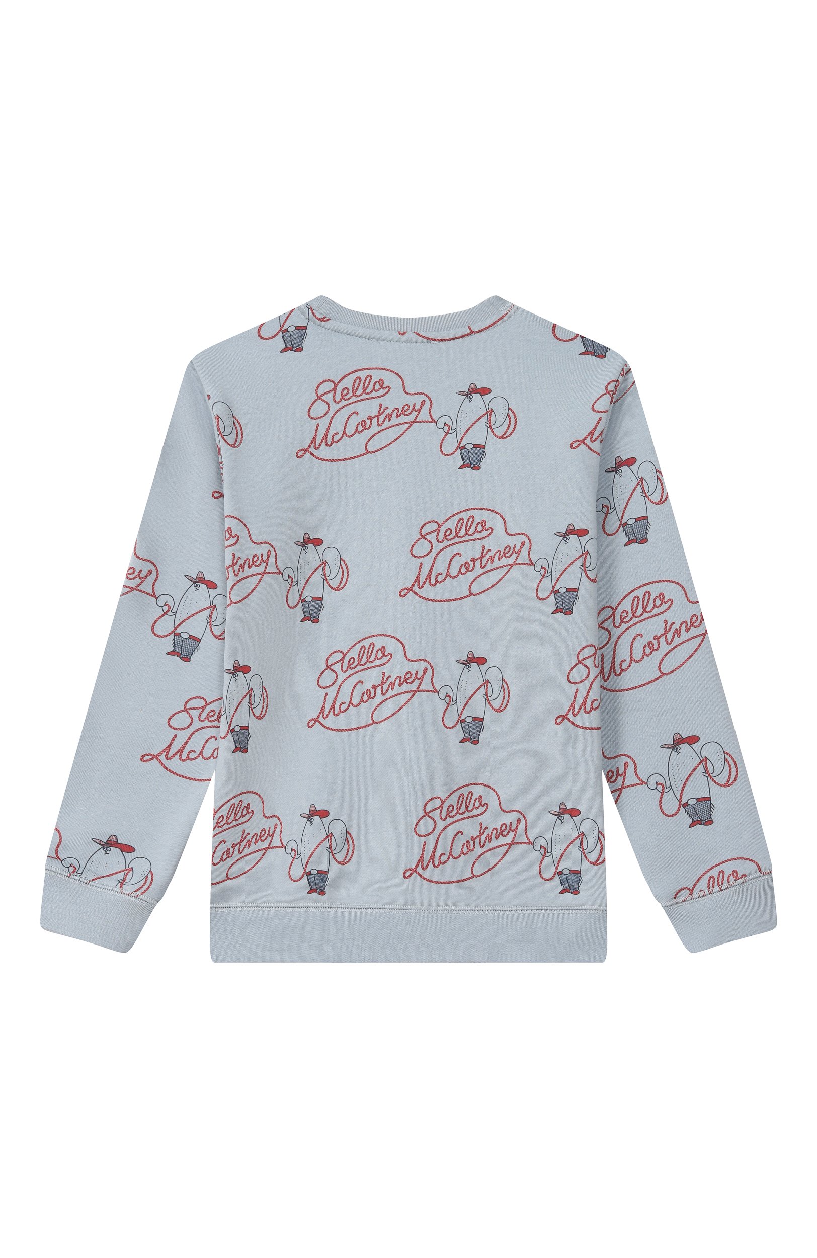 Хлопковый свитшот STELLA MCCARTNEY тёмно-голубого цвета по цене 10900 руб., арт. TZ4P00, фото 2 Хлопковый свитшот STELLA MCCARTNEY, арт. TZ4P00, фото 2
