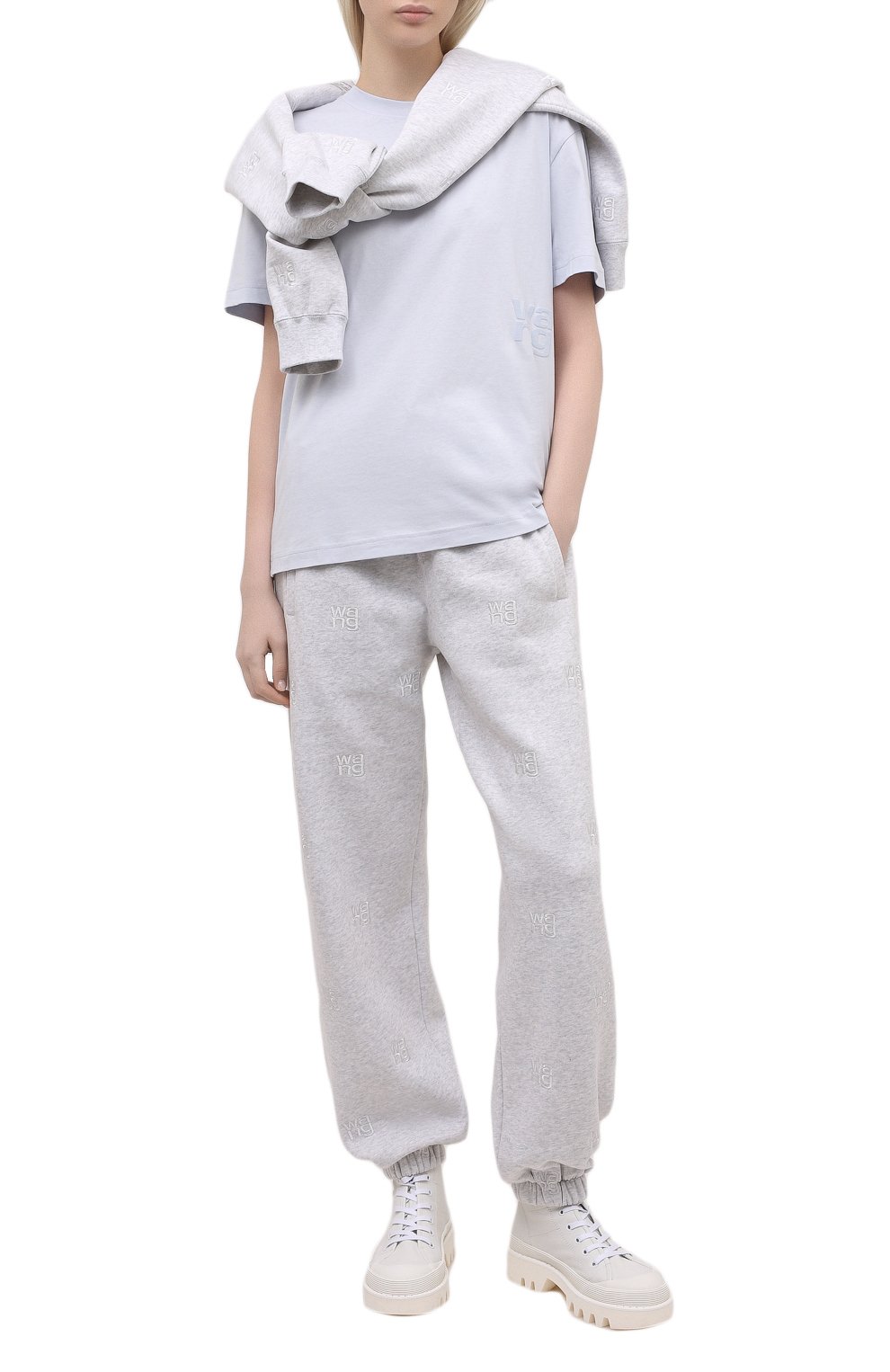 Хлопковая футболка ALEXANDERWANG.T, арт. 4CC1201152, фото 2