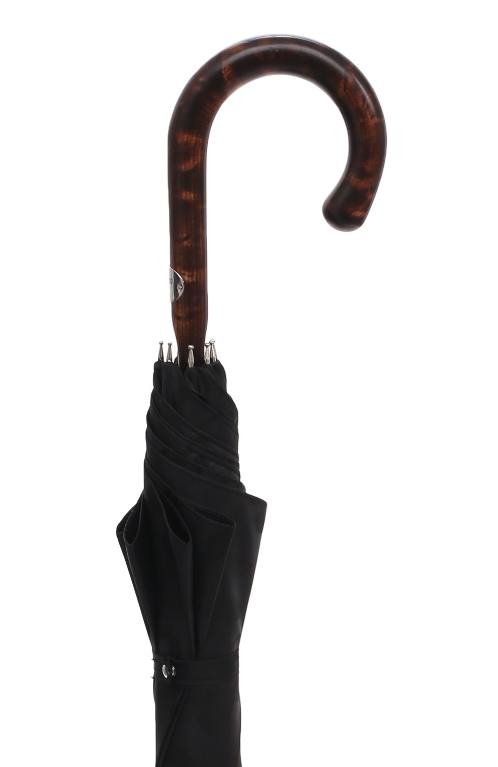 Зонт-трость PASOTTI OMBRELLI черного цвета по цене 43800 руб., арт. 142/MILITARE 11780/142, фото 5 Зонт-трость PASOTTI OMBRELLI, арт. 142/MILITARE 11780/142, фото 5