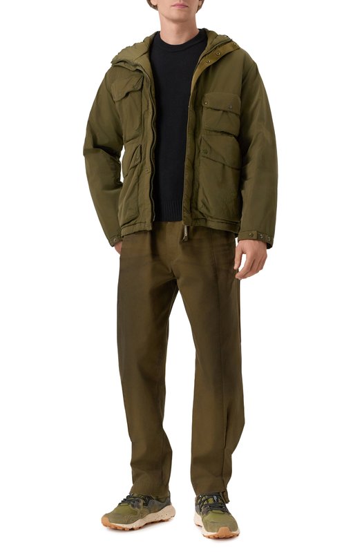 Хлопковые брюки Dsquared2 S74KB1063/S41794 Хаки  S74KB1063/S41794 Фото 2