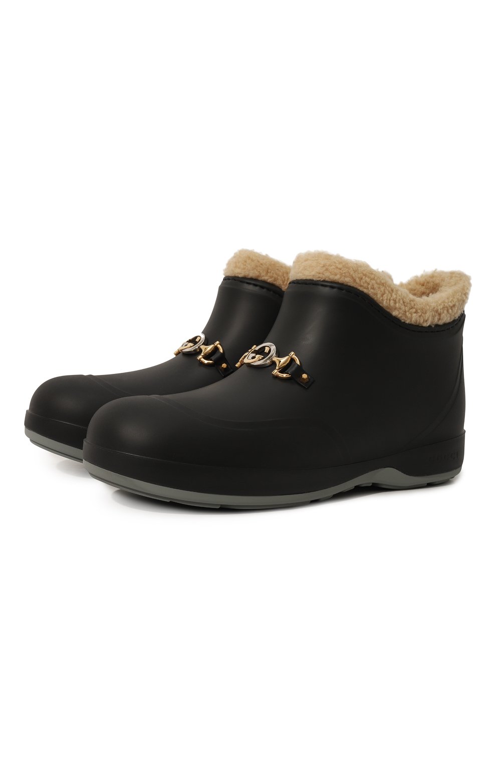 Резиновые сапоги GUCCI черного цвета по цене 79700 руб., арт. 626692 JCC00, фото 1 Резиновые сапоги GUCCI, арт. 626692 JCC00, фото 1