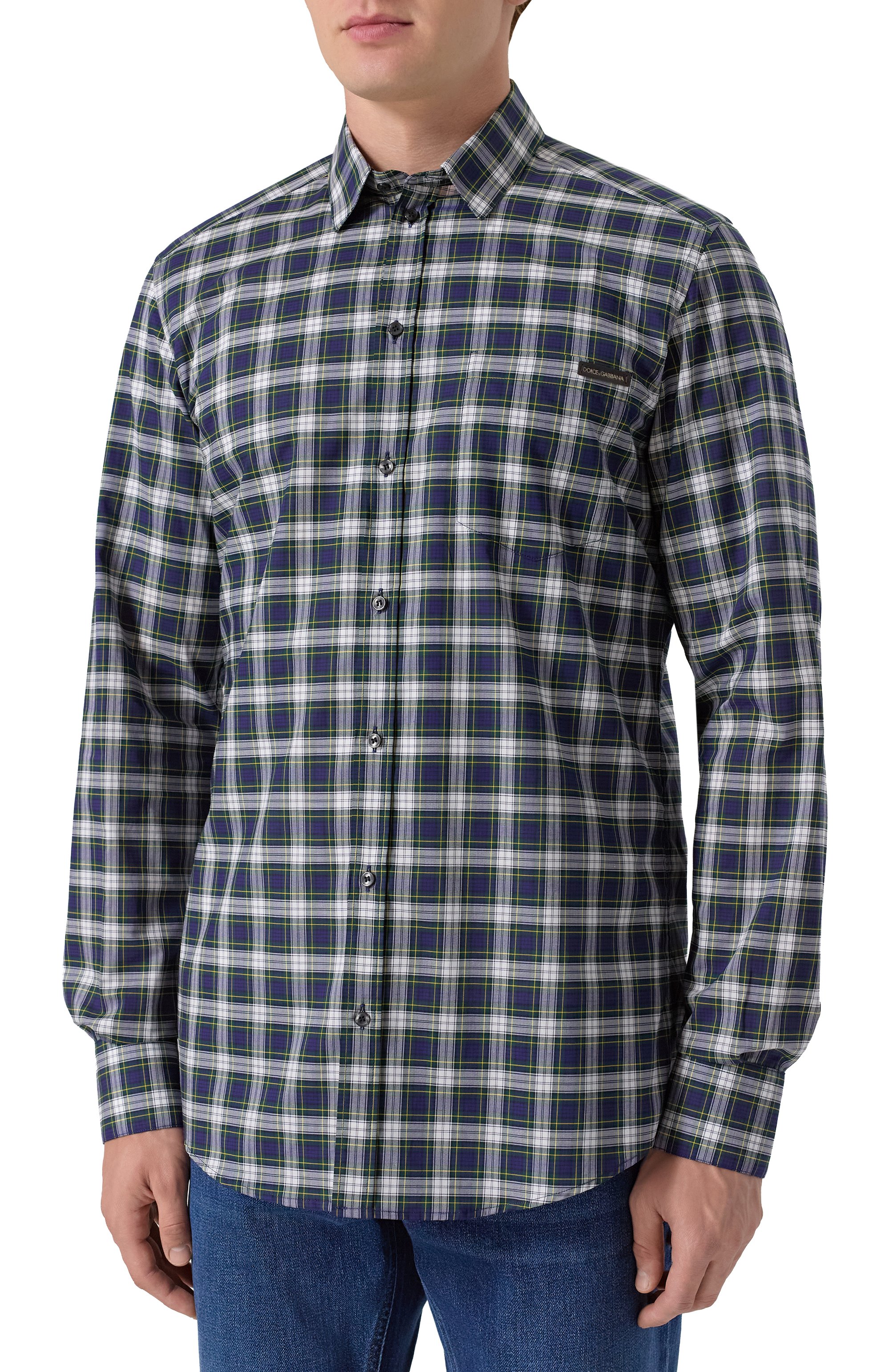 Хлопковая рубашка DOLCE & GABBANA, арт. G5JZ9T/FQ5M5, фото 3