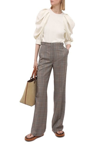 Блузка ISABEL MARANT белого цвета по цене 59350 руб., арт. HT2021-21P012I/SURYA, фото 2 Блузка ISABEL MARANT, арт. HT2021-21P012I/SURYA, фото 2