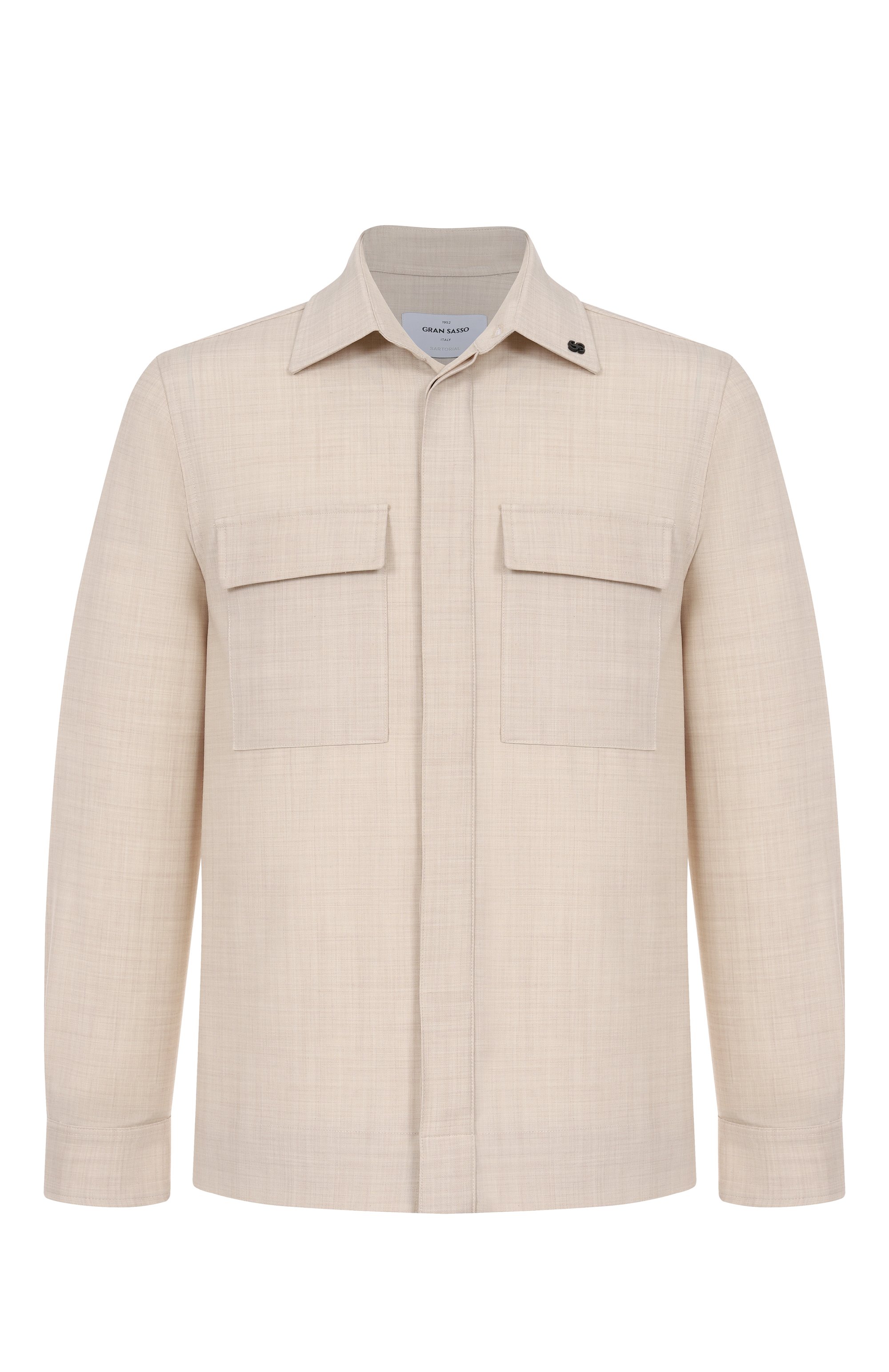 Рубашка GRAN SASSO кремового цвета по цене 46850 руб., арт. 95150/58202, фото 1 Рубашка GRAN SASSO, арт. 95150/58202, фото 1