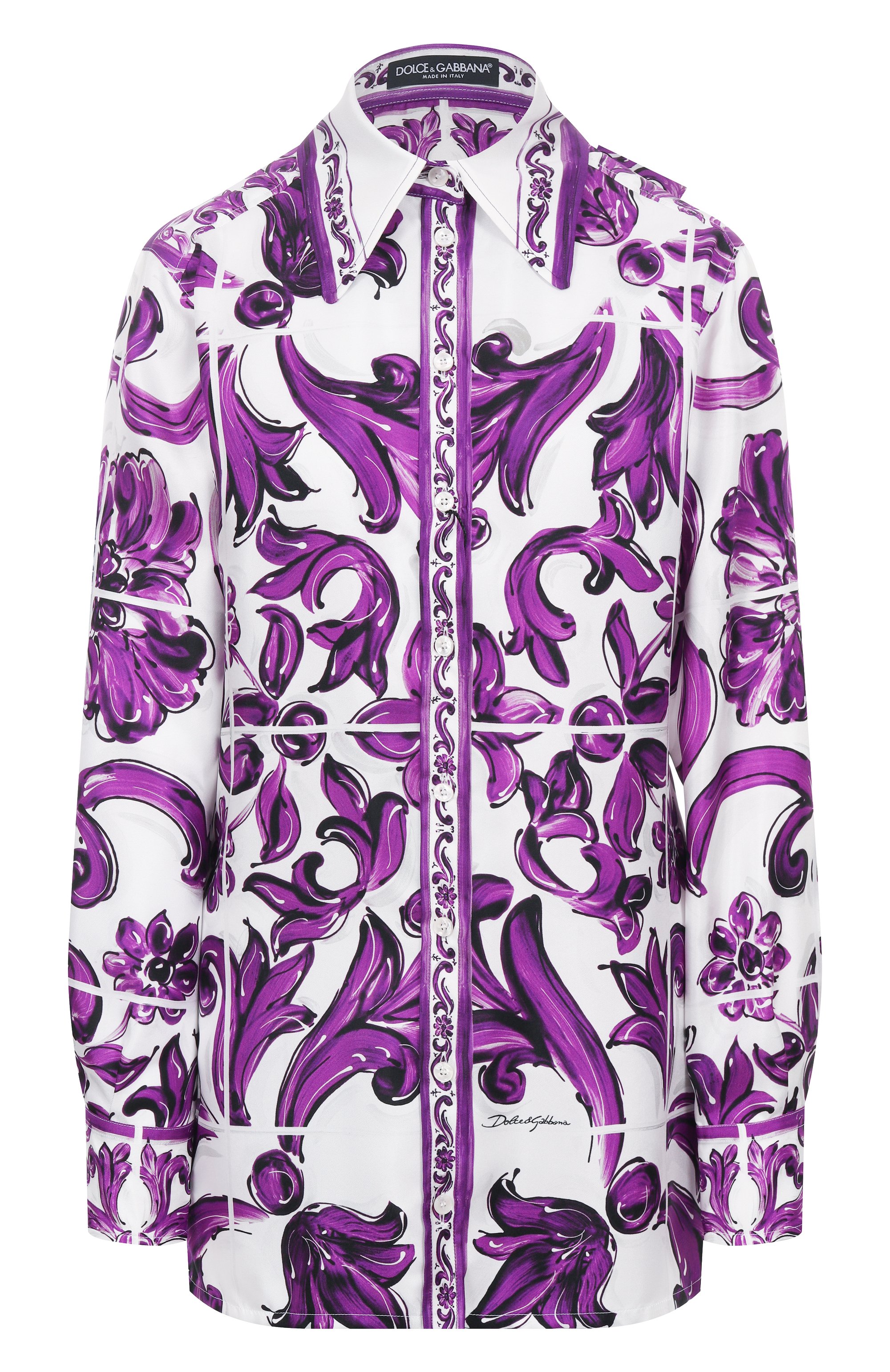 Шелковая рубашка DOLCE & GABBANA, арт. F5T51T/HI1ZQ, фото 1