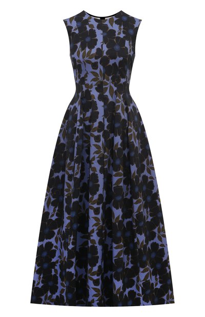 Женское хлопковое платье LUDA NIKISHINA, арт. D/SS24/FLLOWERS/BLUE