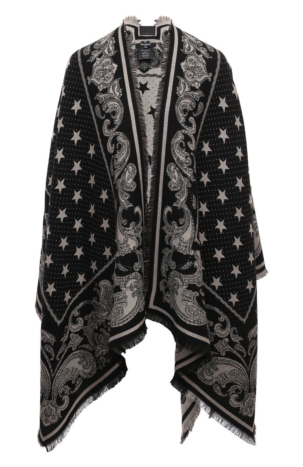 Пончо из вискозы и шерсти BALMAIN, арт. CF1XL065/VE34, фото 1