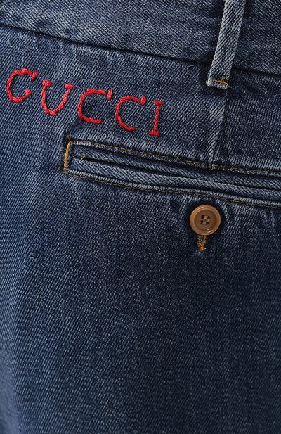 Джинсы GUCCI синего цвета по цене 126720 руб., арт. 515969/XDAQ0, фото 5 Джинсы GUCCI, арт. 515969/XDAQ0, фото 5