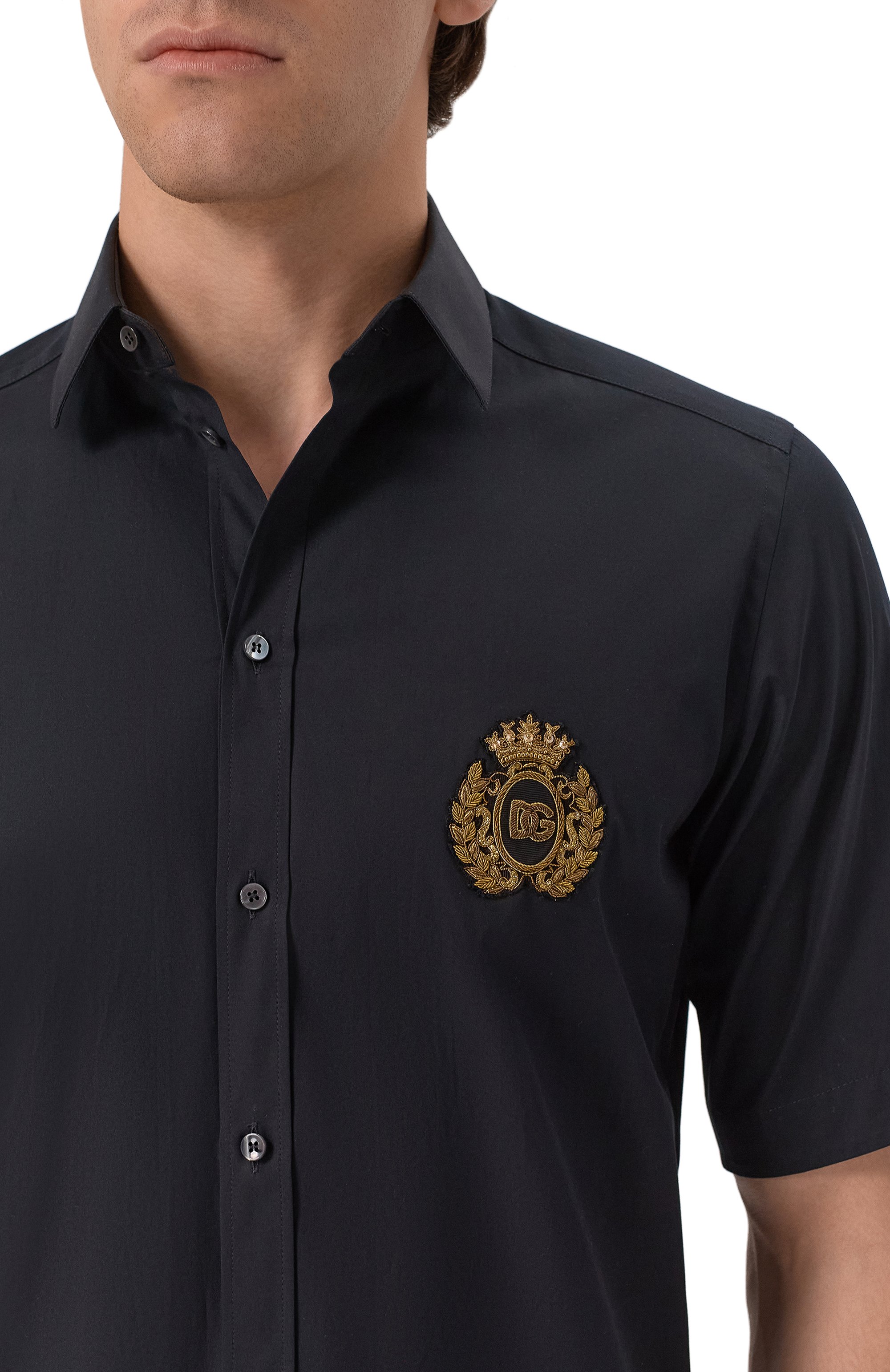 Хлопковая рубашка DOLCE & GABBANA, арт. G5NC5Z/FU5U8, фото 5