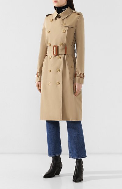 Хлопковый тренч gabardine BURBERRY, арт. 8008842, фото 3