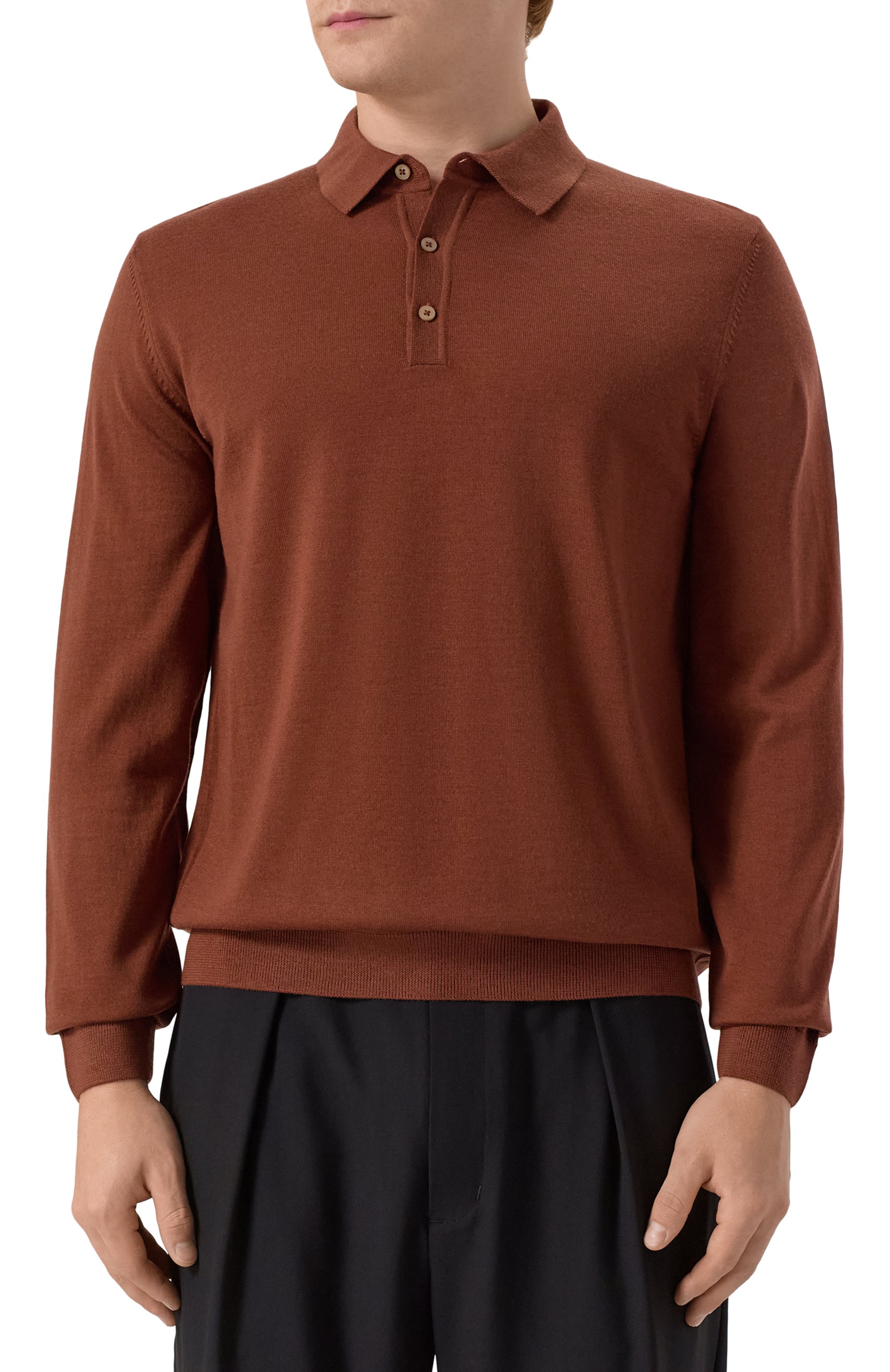 Шерстяное поло BOSS, арт. 50476355, фото 3