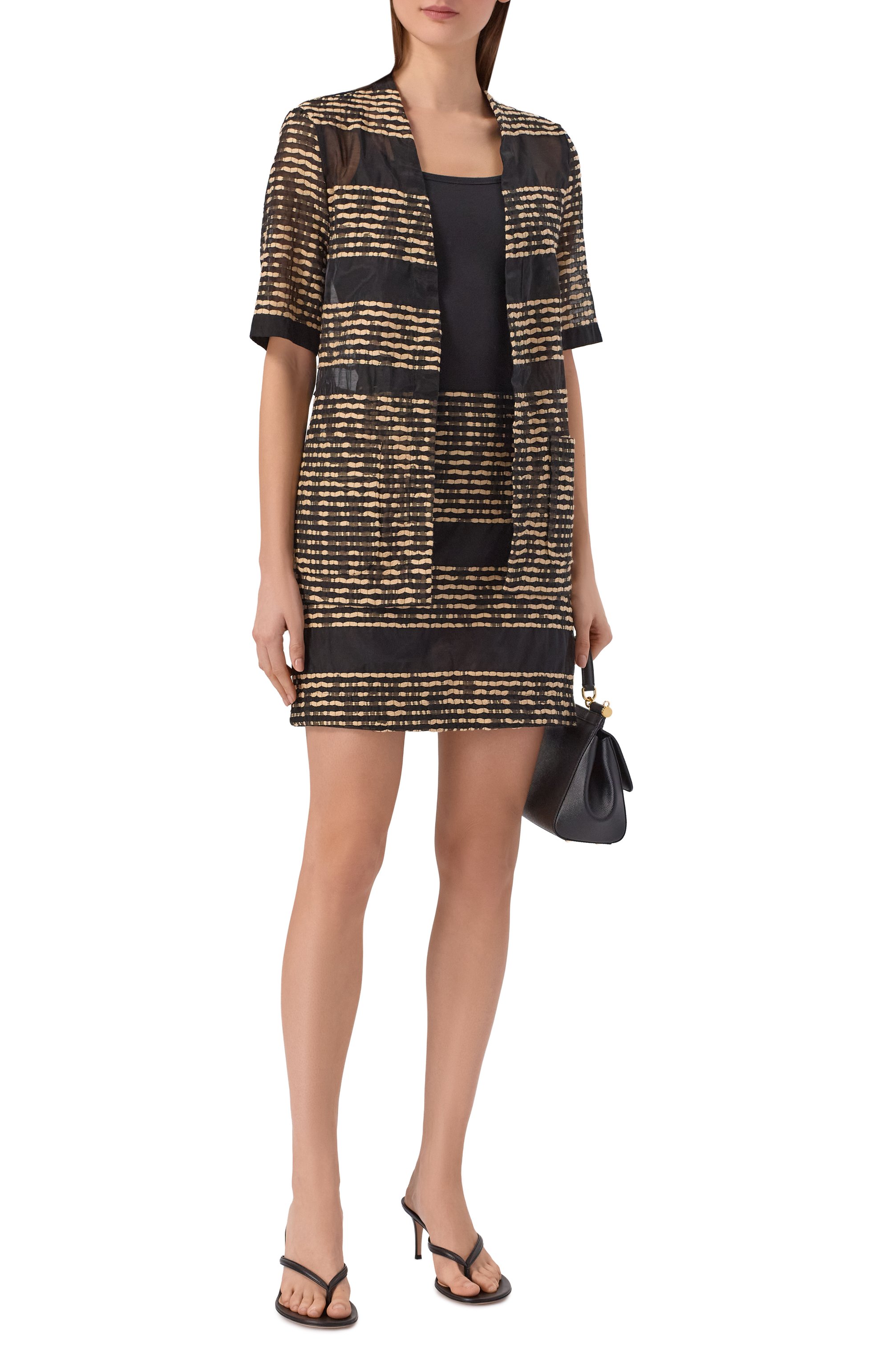 Хлопковая юбка LORENA ANTONIAZZI черного цвета по цене 53650 руб., арт. E2648G026A/5282, фото 2 Хлопковая юбка LORENA ANTONIAZZI, арт. E2648G026A/5282, фото 2