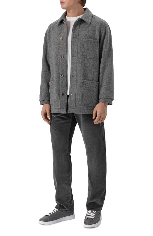 Шерстяная куртка-рубашка Jacob Cohen 25I P/JUM_E0033 081 T806A RW Серый  25I P/JUM_E0033 081 T806A RW Фото 2