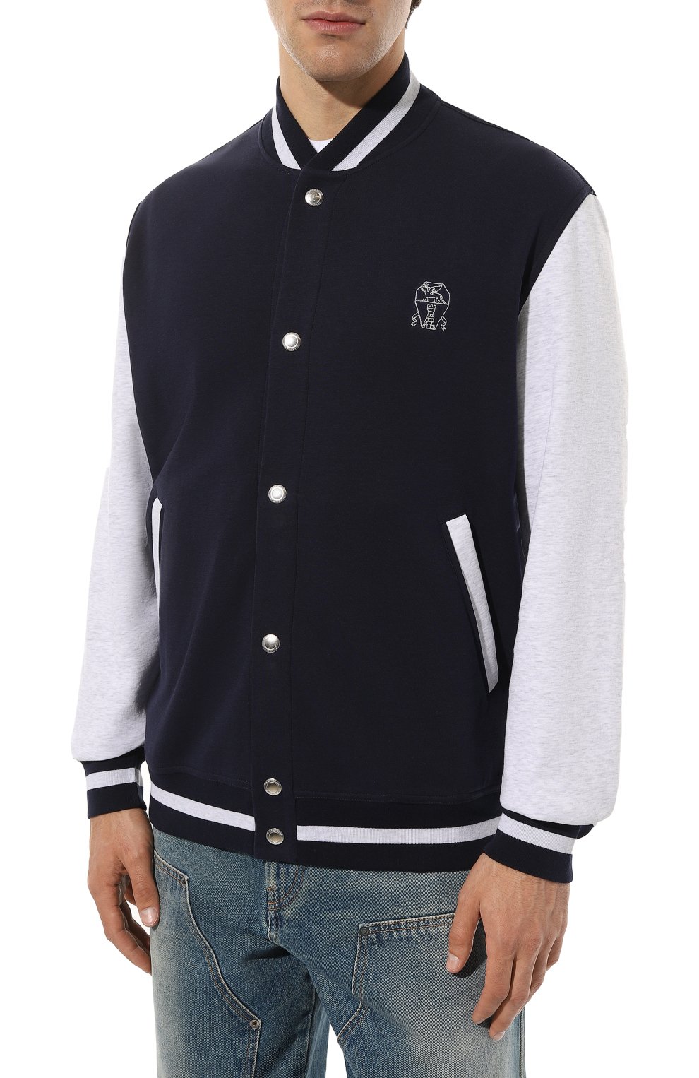 Хлопковая толстовка BRUNELLO CUCINELLI, арт. M0T359022G, фото 3