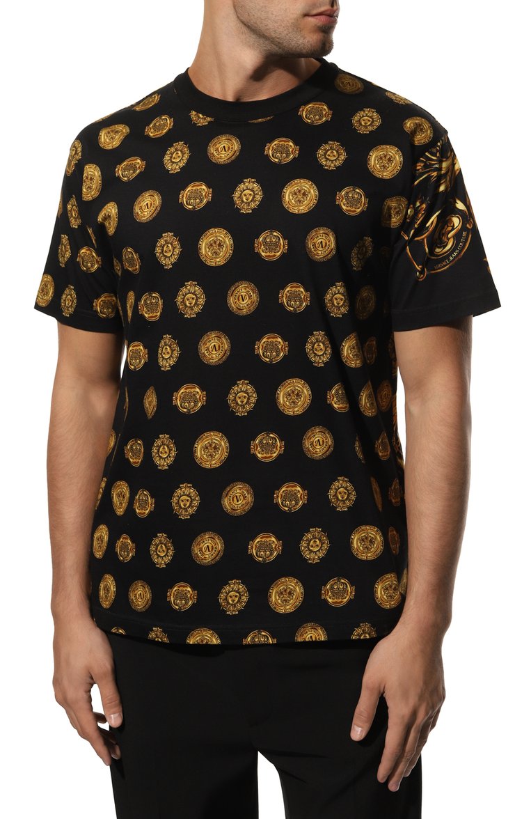 Хлопков�ая футболка VERSACE JEANS COUTURE, арт. 72GAH6R1/JS064, фото 1