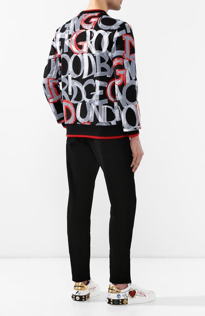 Кожаные кеды portofino DOLCE & GABBANA, арт. CS1539/AH029, фото 2