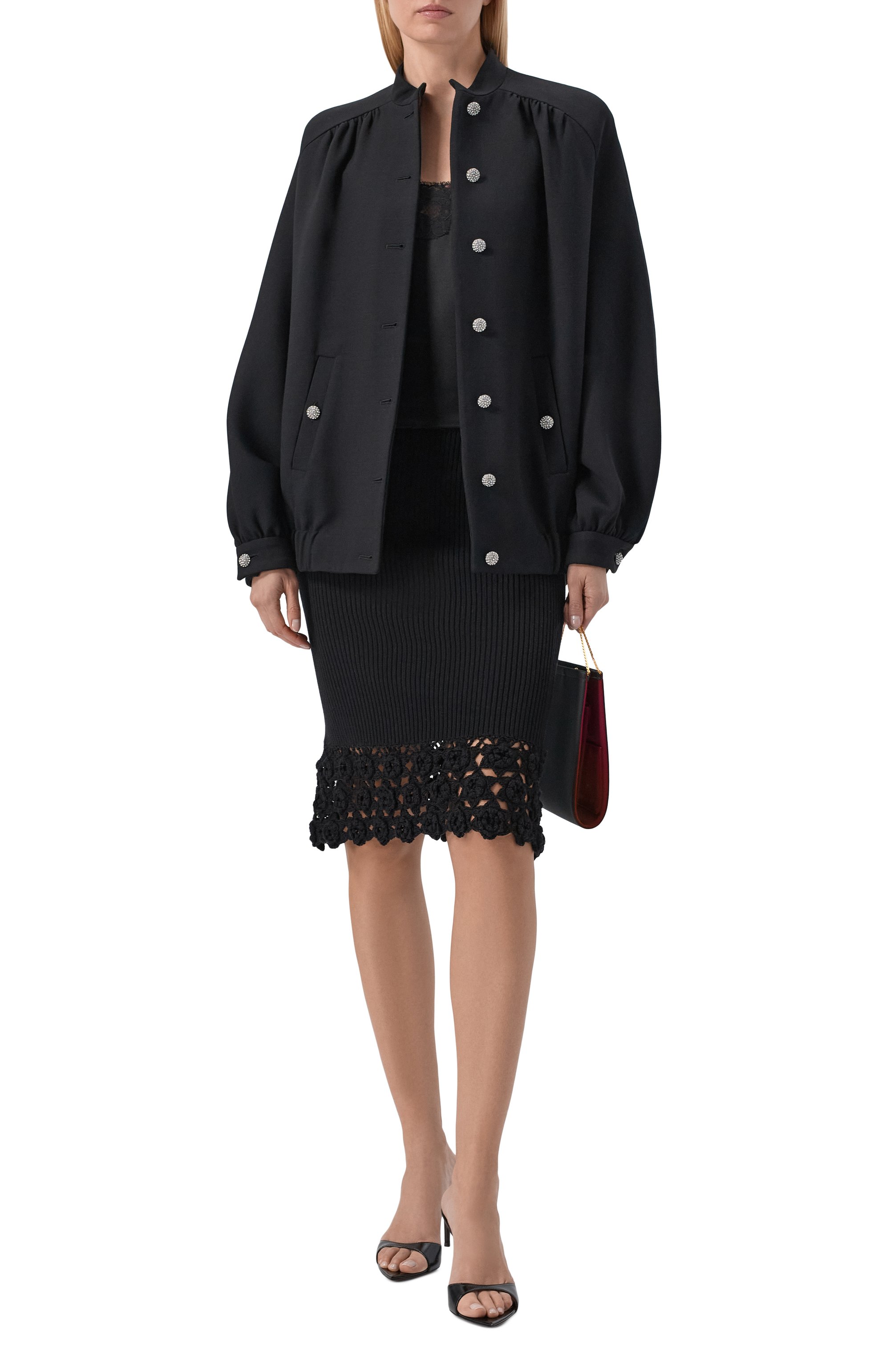 Шерстяной бомбер ALESSANDRA RICH, арт. FABX4337/F4704, фото 2