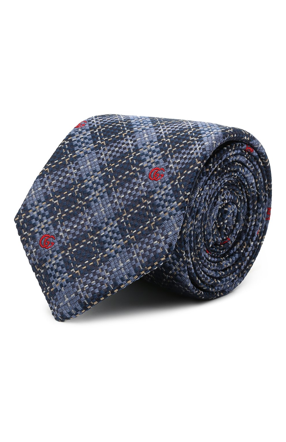 Шелковый галстук GUCCI синего цвета по цене 25920 руб., арт. 644003/4E002, фото 1 Шелковый галстук GUCCI, арт. 644003/4E002, фото 1