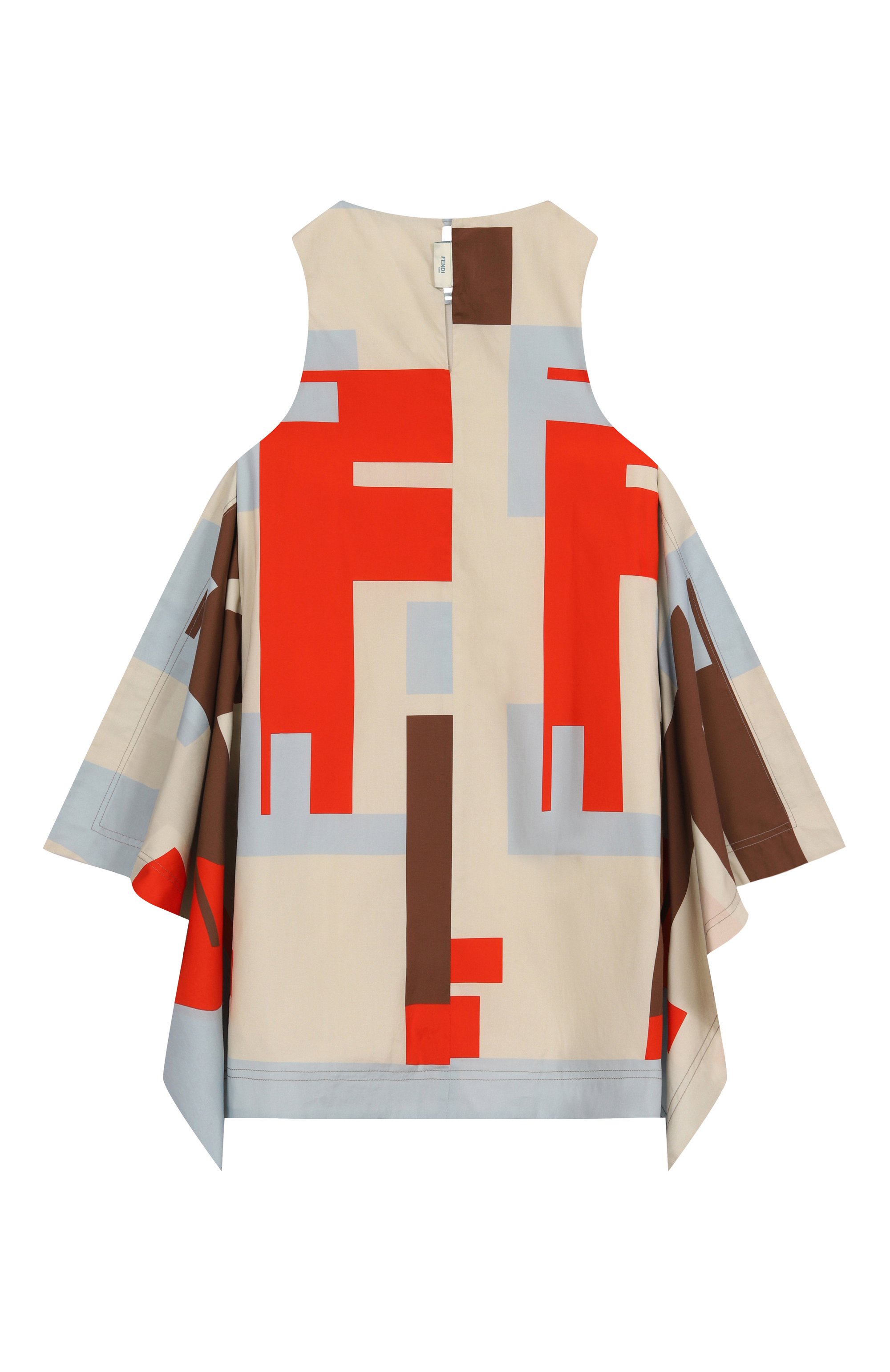 Хлопковое платье FENDI разноцветного цвета по цене 144000 руб., арт. JFB687/AQU0/6, фото 2 Хлопковое платье FENDI, арт. JFB687/AQU0/6, фото 2