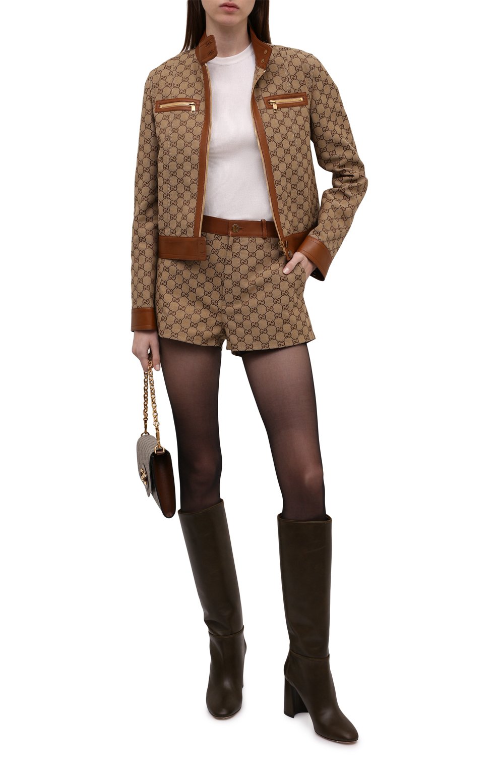 Хлопковые шорты GUCCI, арт. 681154/Z8AV7, фото 2