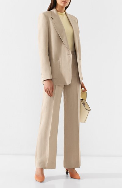 Льняной жакет ACNE STUDIOS бежевого цвета по цене 49950 руб., арт. AH0011, фото 2 Льняной жакет ACNE STUDIOS, арт. AH0011, фото 2
