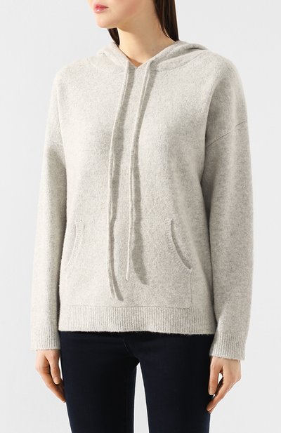 Шерстяное худи NOT SHY серого цвета по цене 39950 руб., арт. 3506501, фото 3 Шерстяное худи NOT SHY, арт. 3506501, фото 3