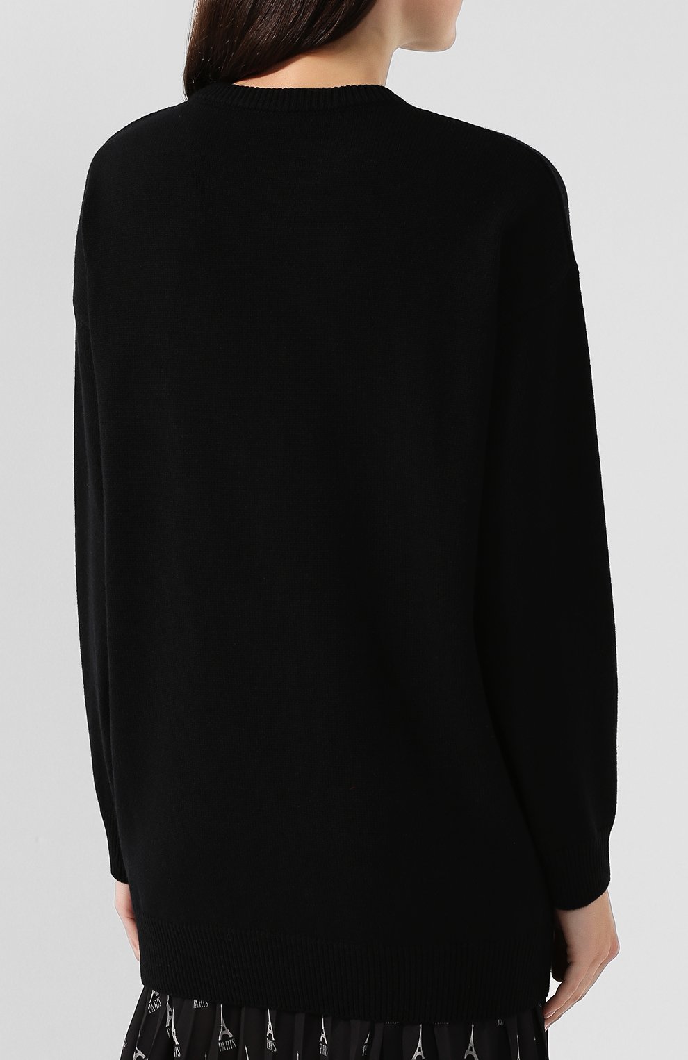 Кашемировый свитшот BALENCIAGA черного цвета по цене 86100 руб., арт. 595117/T4100, фото 4 Кашемировый свитшот BALENCIAGA, арт. 595117/T4100, фото 4