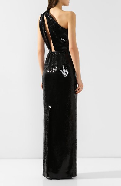 Платье с пайетками SAINT LAURENT черного цвета по цене 848500 руб., арт. 576641/Y012W, фото 4 Платье с пайетками SAINT LAURENT, арт. 576641/Y012W, фото 4