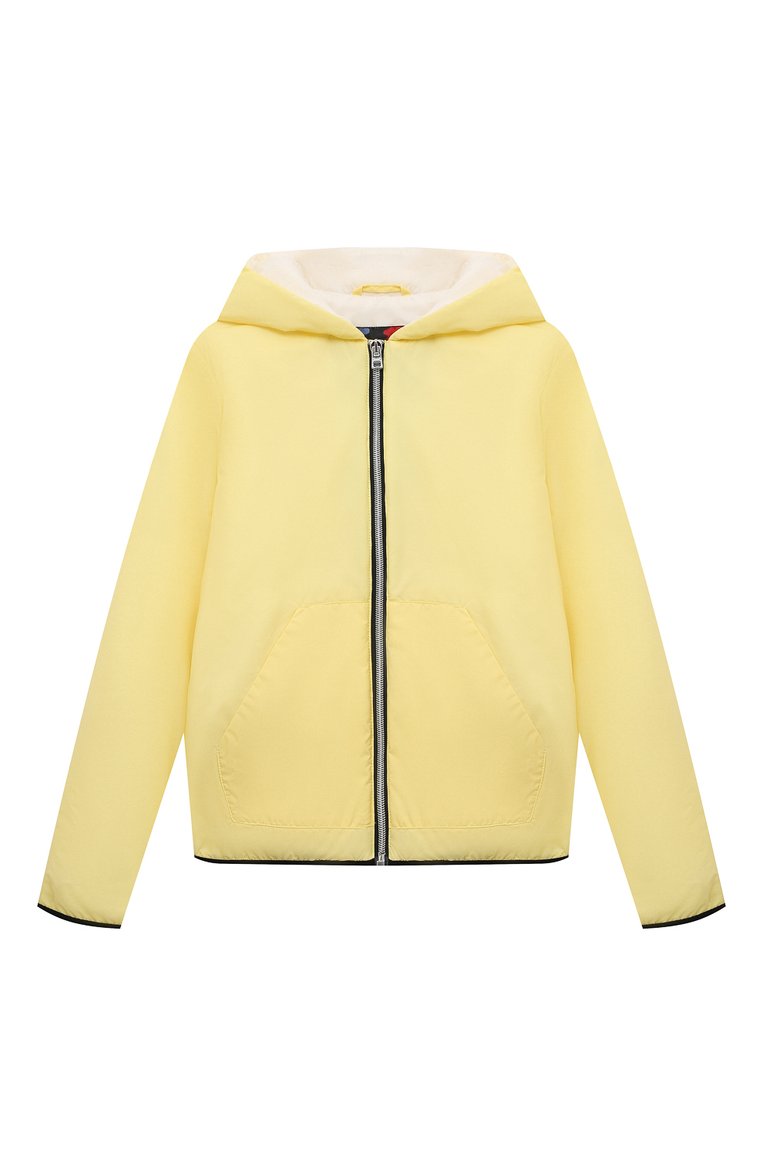 Детская ветровка HERNO желтого цвета, арт. GI000010X/12456/10A-14A | Фото 1 (Рукава: Длинные; Материал внешний: Синтетический материал; Материал подклада: Синтетический материал; Кросс-КТ: Лето, Ветровки; Ростовка одежда: 12 лет | 152 см, 16 лет | 164 см, 10 - 11 лет | 140 - 146см)